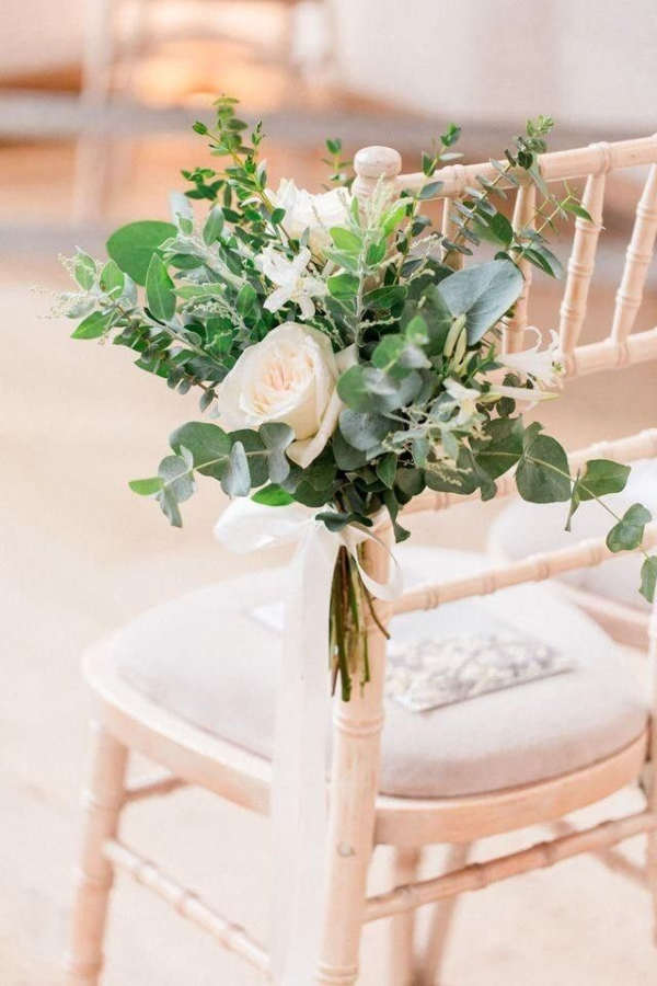Habillage de l'allée (fleurs naturelle et fleurs de soie) - pack Vintage