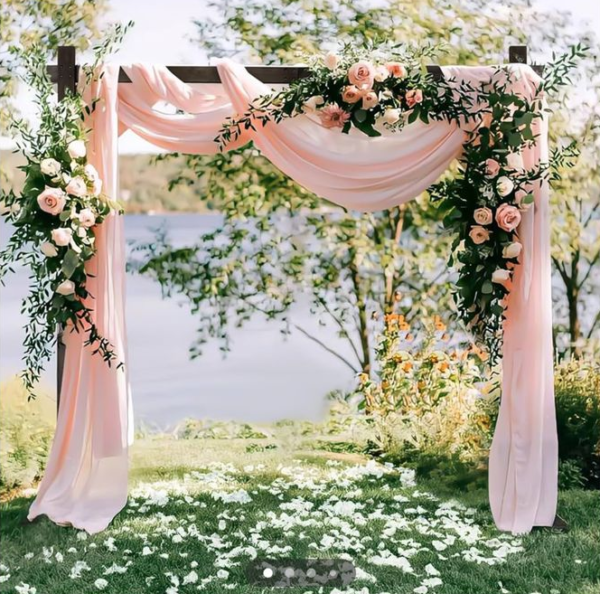 Arche carrée (fleurs de soie) pack romantique n°2